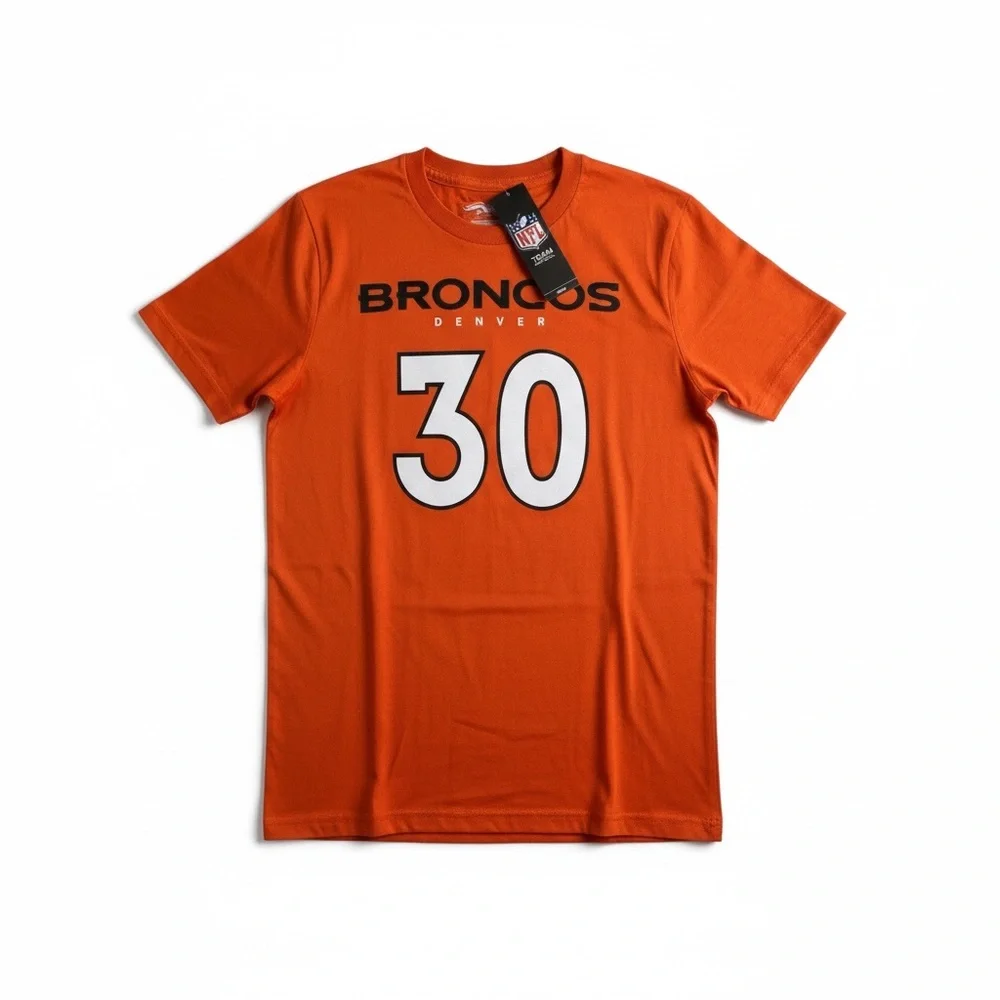Nike NFL Kids Denver Broncos Terrell Davis #30 T-Shirt Youth Large NWT